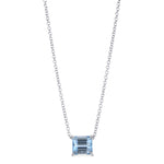 Aquamarine Solitaire Pendant