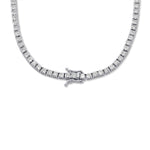 White Diamond Tennis Necklace
