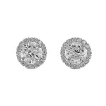 "88 Cut" Diamond Halo Earrings