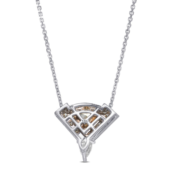 Fancy Intense Yellow Triangle Diamond Pendant