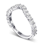 Contoured Diamond Wedding Band