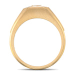 Light Yellow Radiant Men's Diamond Ring