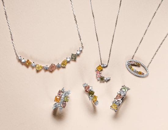 Multicolor Diamond Necklace