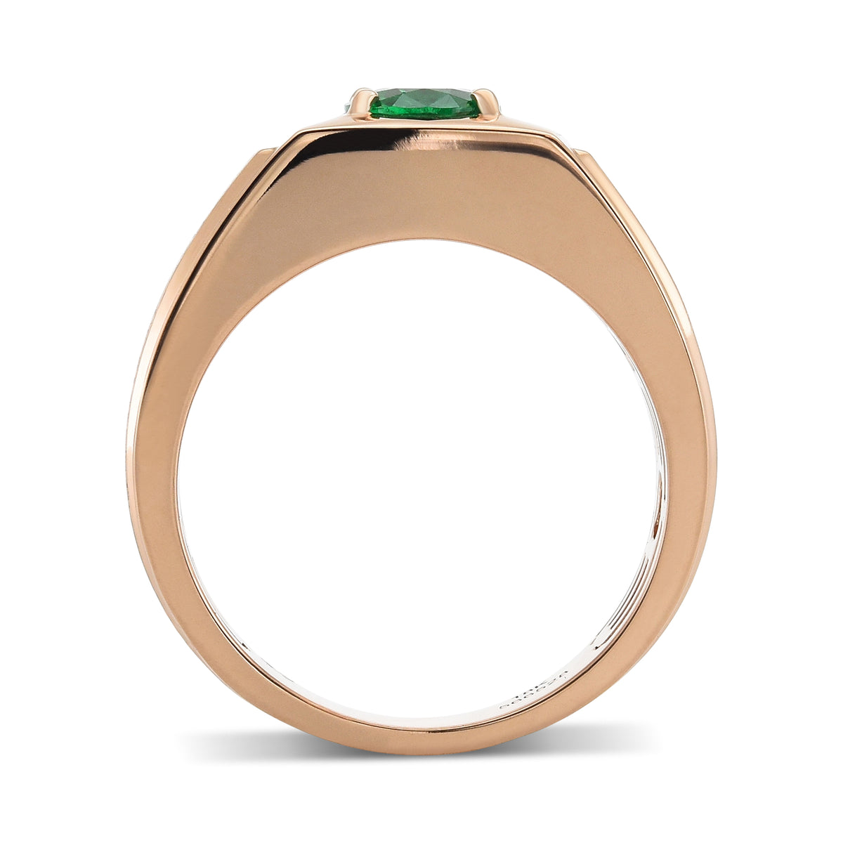 Oval Muzo Emerald Men's Ring