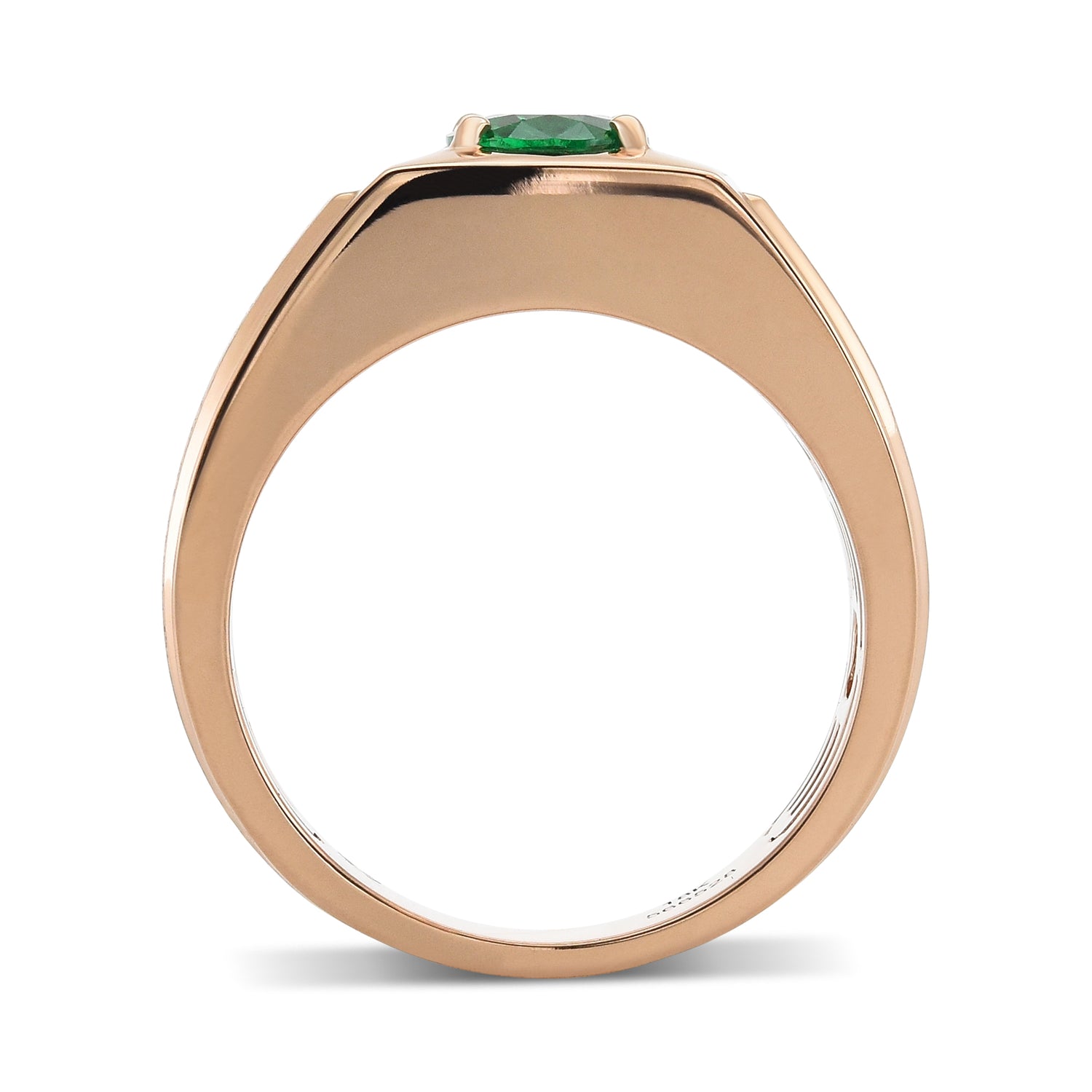Oval Muzo Emerald Men's Ring