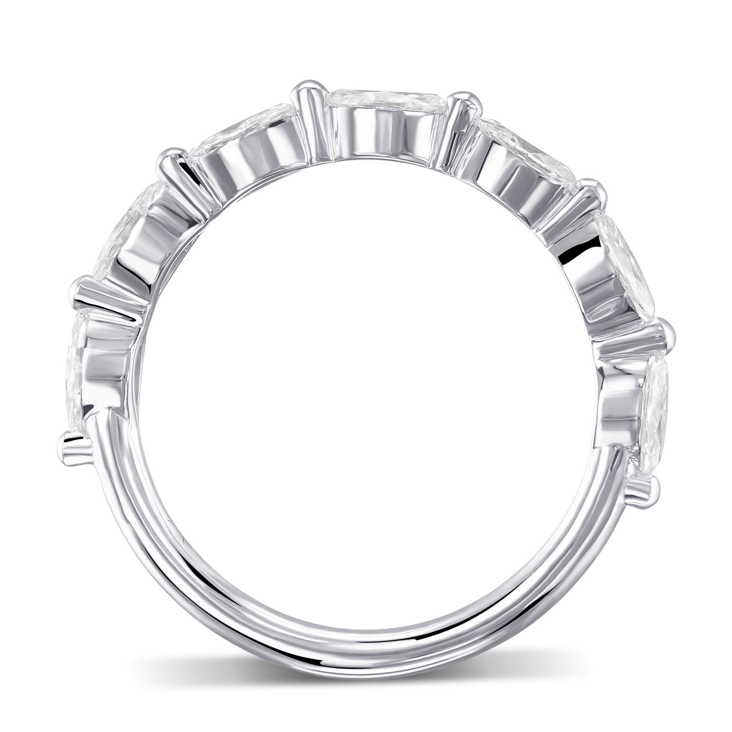 Marquise Diamond Wedding Band