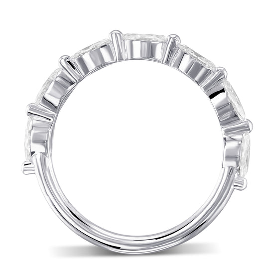 Marquise Diamond Wedding Band