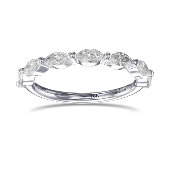 Marquise Diamond Wedding Band