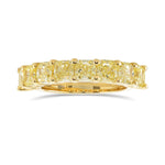 Fancy Yellow Radiant Diamond Band Ring