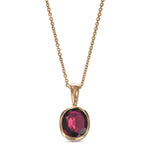 Oval Ruby Solitaire Pendant