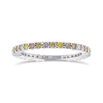 Multicolored Diamond Stackable Band Ring