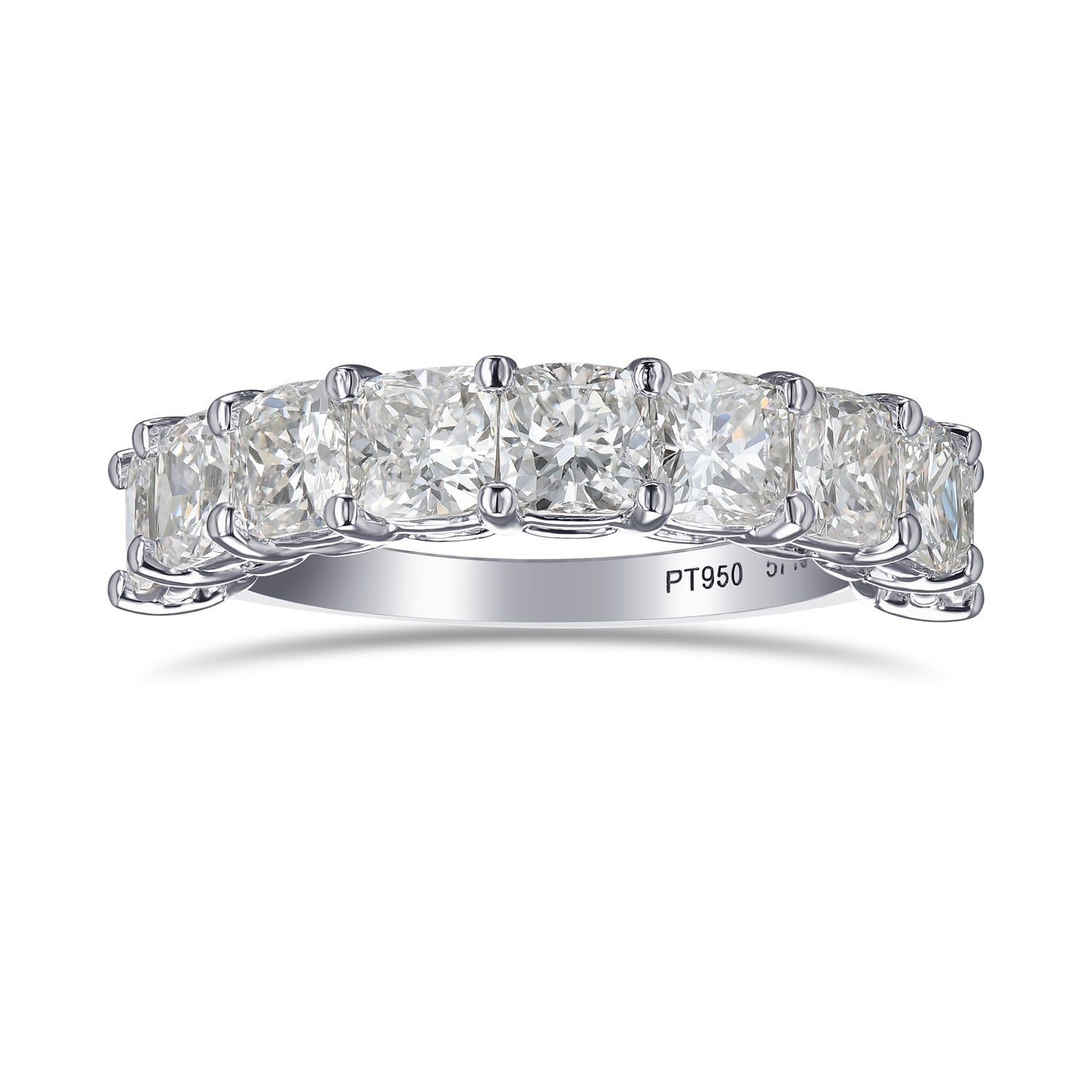 Cushion Half Eternity Diamond Band 