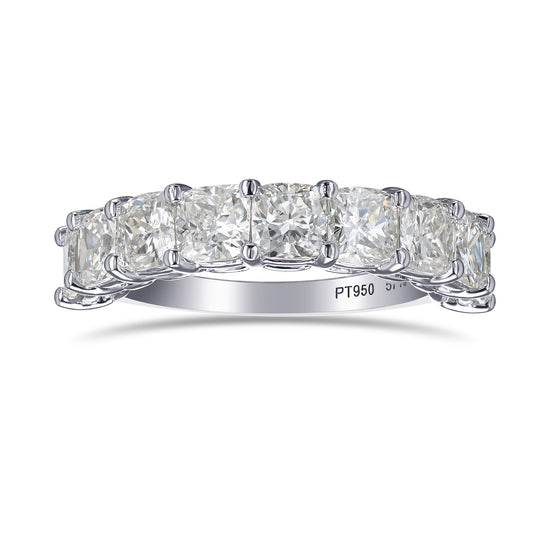 Cushion Half Eternity Diamond Band 