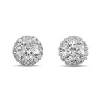 "88 Cut" Diamond Halo Earrings