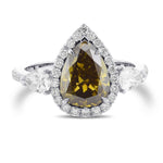 Chameleon Pear 3-Stone Diamond Ring
