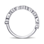 Pink & White Diamond Designer Band Ring