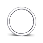 Milgrain Sapphire and Diamond Band Ring