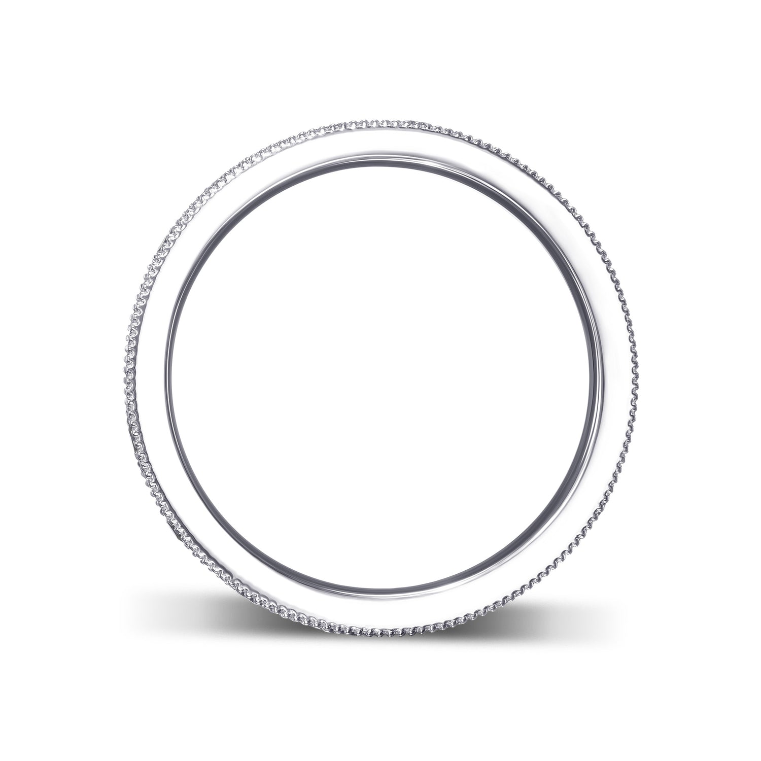 Milgrain Sapphire and Diamond Band Ring