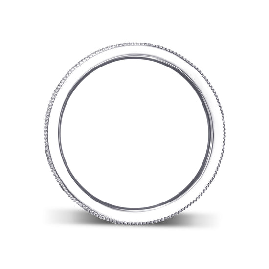 Milgrain Sapphire and Diamond Band Ring