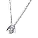 Octagon Diamond Solitaire Pendant