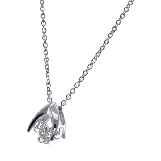 Octagon Diamond Solitaire Pendant