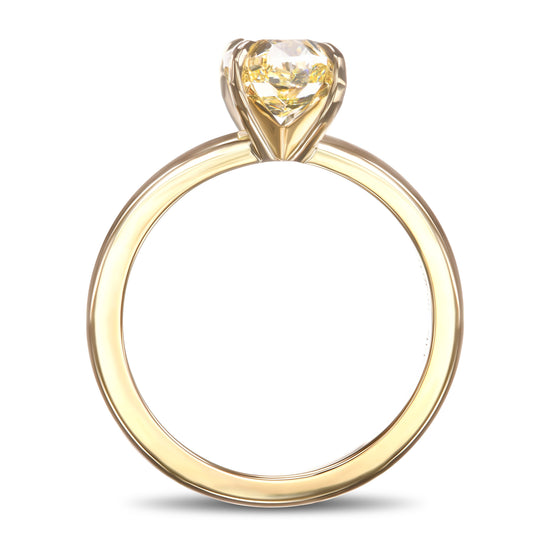Fancy Light Yellow Diamond Solitaire Ring