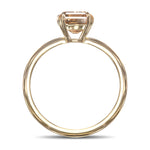 Fancy Dark Yellowish Brown Emerald Diamond Solitaire Ring