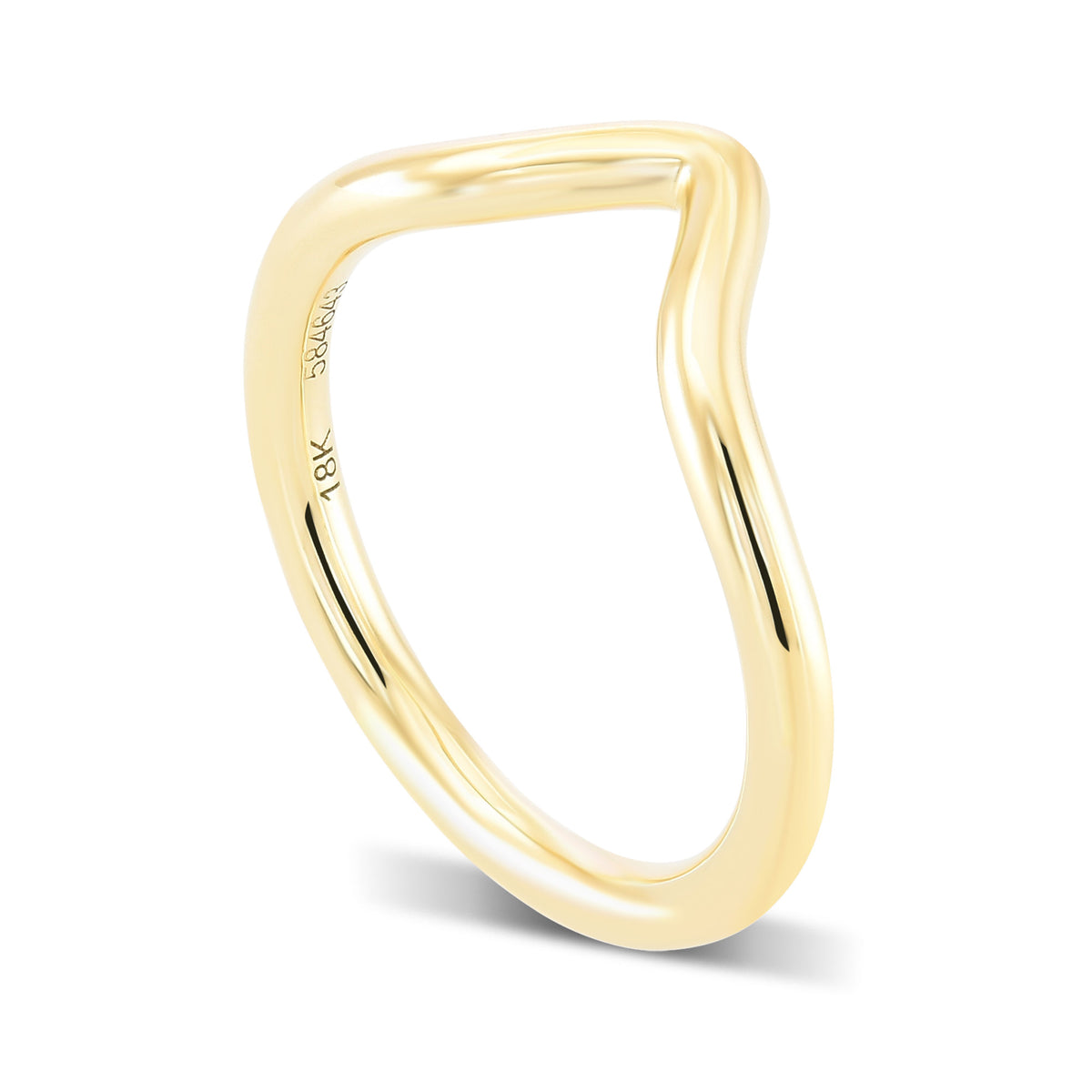 Contoured Yellow Gold Wedding Band 