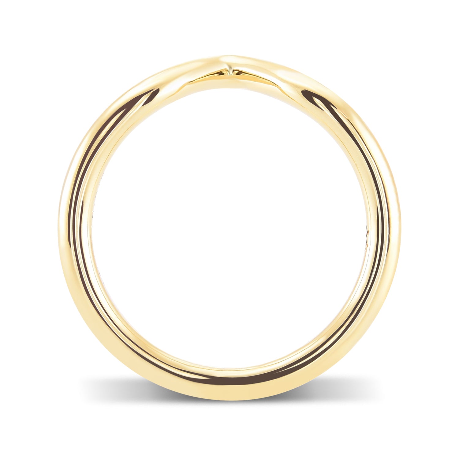 Contoured Yellow Gold Wedding Band 