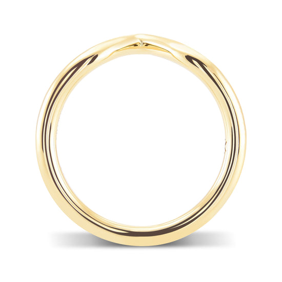 Contoured Yellow Gold Wedding Band 