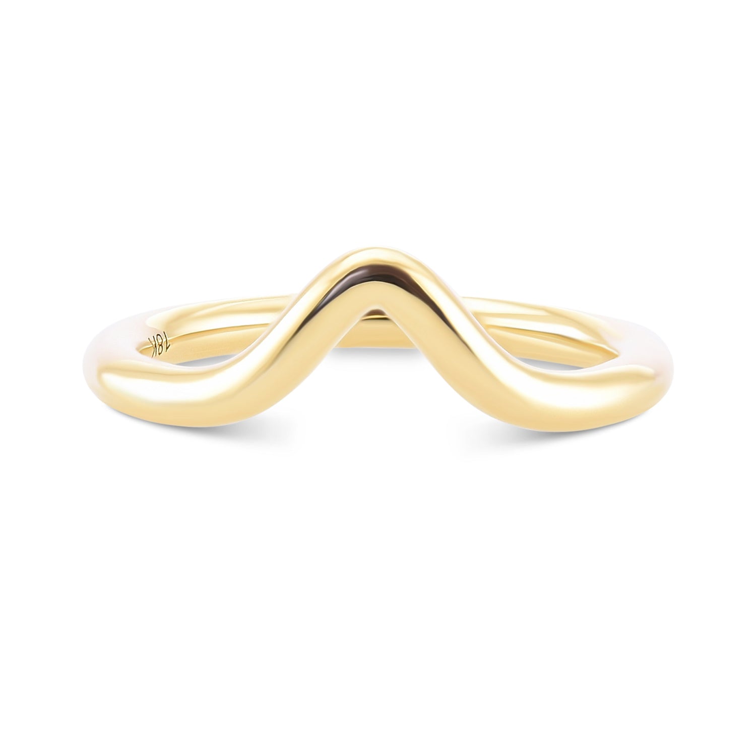 Contoured Yellow Gold Wedding Band 