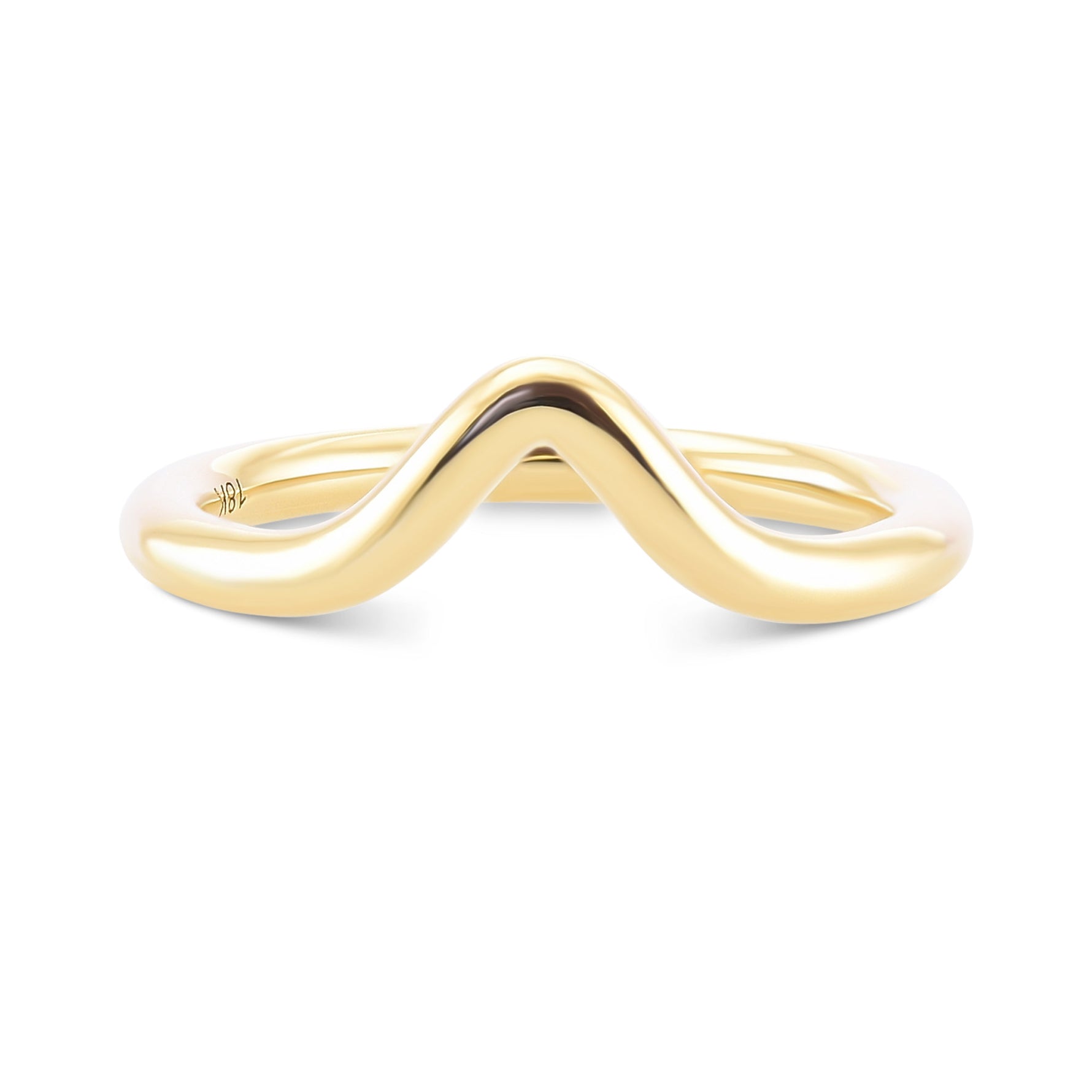 Contoured Yellow Gold Wedding Band 