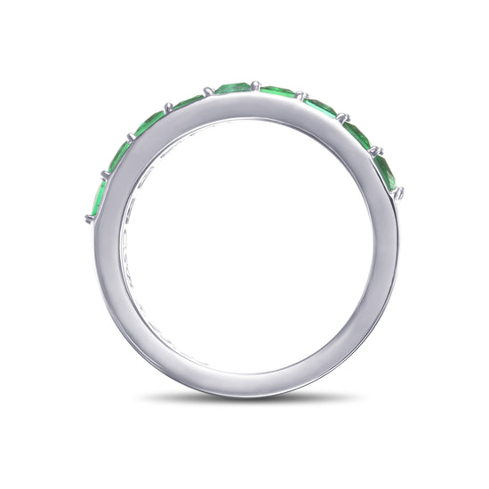 Emerald Princess Band Ring