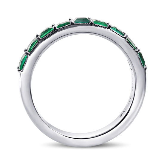 Emerald Princess Band Ring