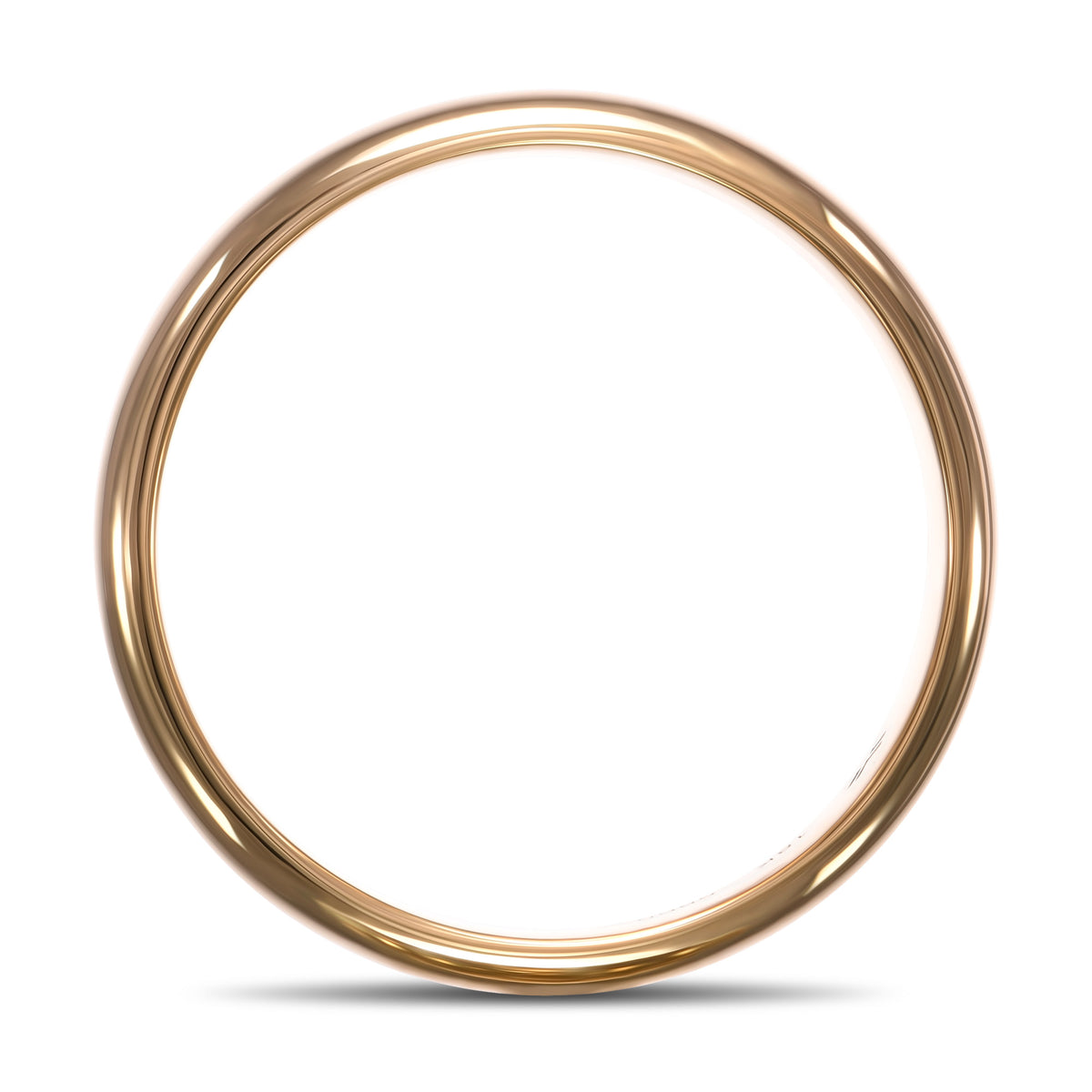 Yellow Gold Domed Wedding Band