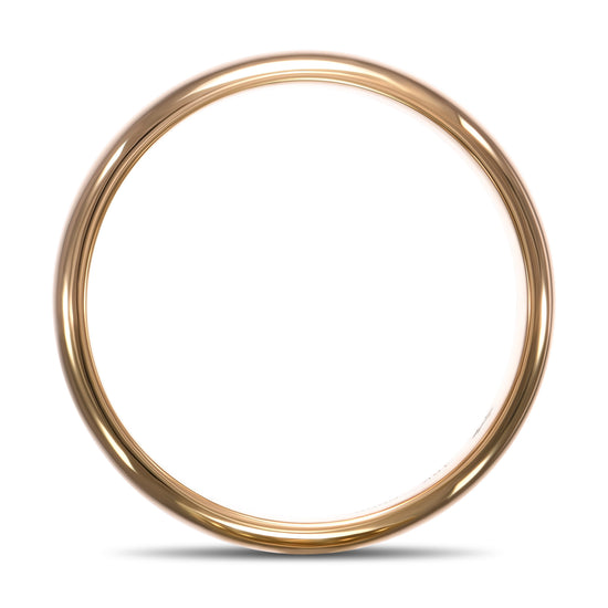 Yellow Gold Domed Wedding Band
