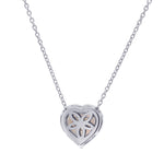 Fancy Intense Yellow Heart Diamond Halo Pendant