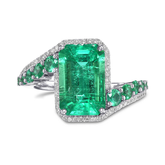 Couture Muzo Emerald and Diamond Ring
