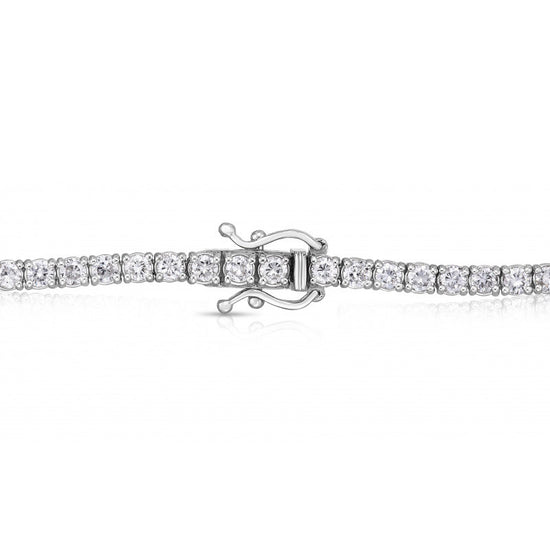 Colorless Round Diamond Tennis Bracelet