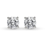 Round Brillant Diamond Stud Earrings