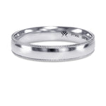 Men's Milgrain Wedding Band