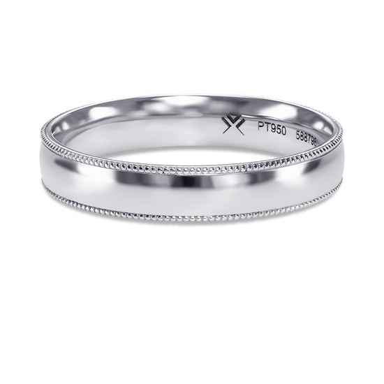 Men's Milgrain Wedding Band
