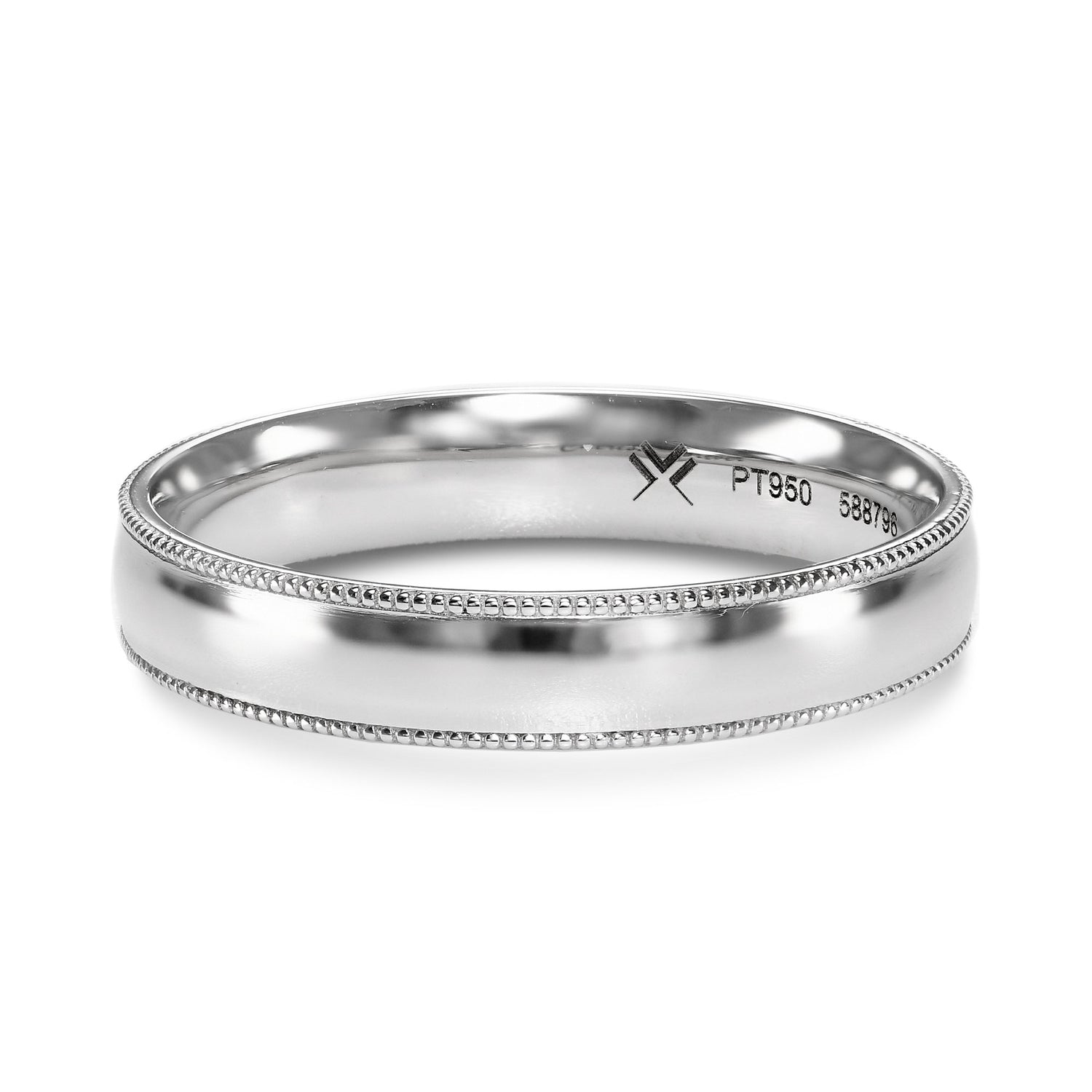 Men's Milgrain Wedding Band