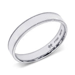 Men's Milgrain Wedding Band