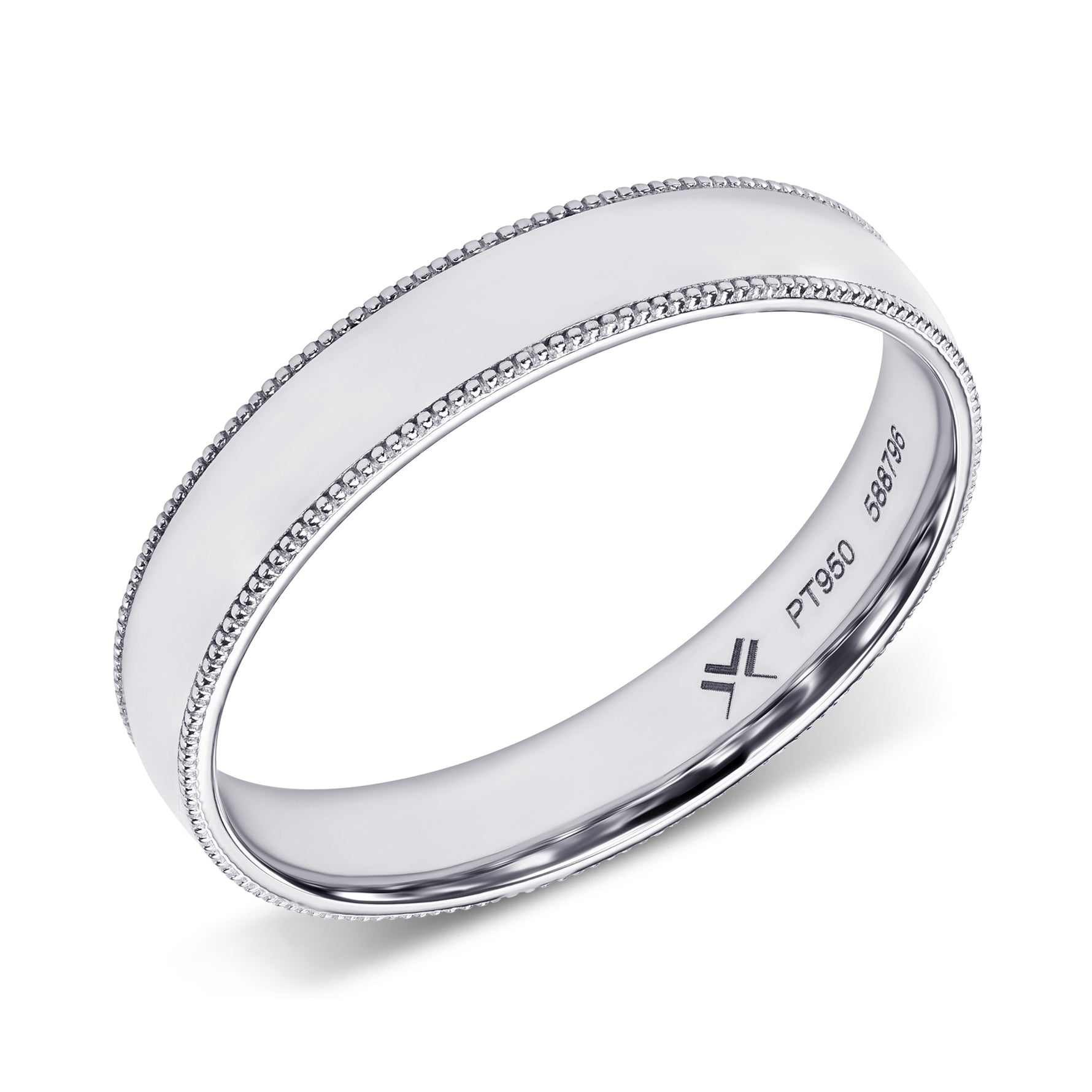 Men's Milgrain Wedding Band