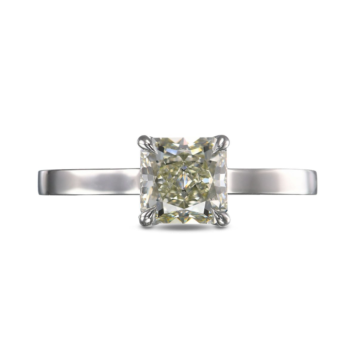 Chameleon Radiant Solitaire Diamond Ring