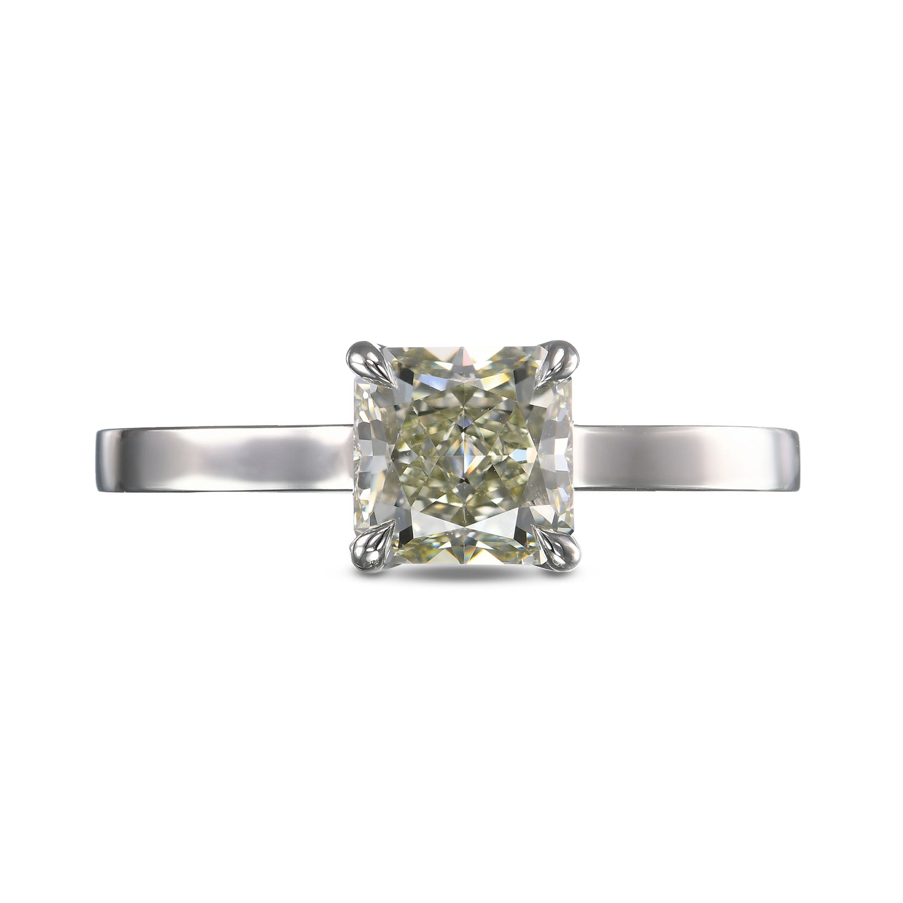 Chameleon Radiant Solitaire Diamond Ring