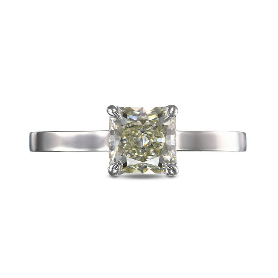 Chameleon Radiant Solitaire Diamond Ring
