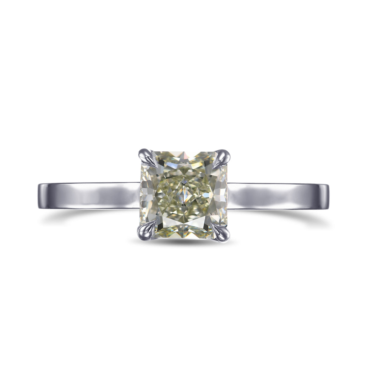 Chameleon Radiant Solitaire Diamond Ring