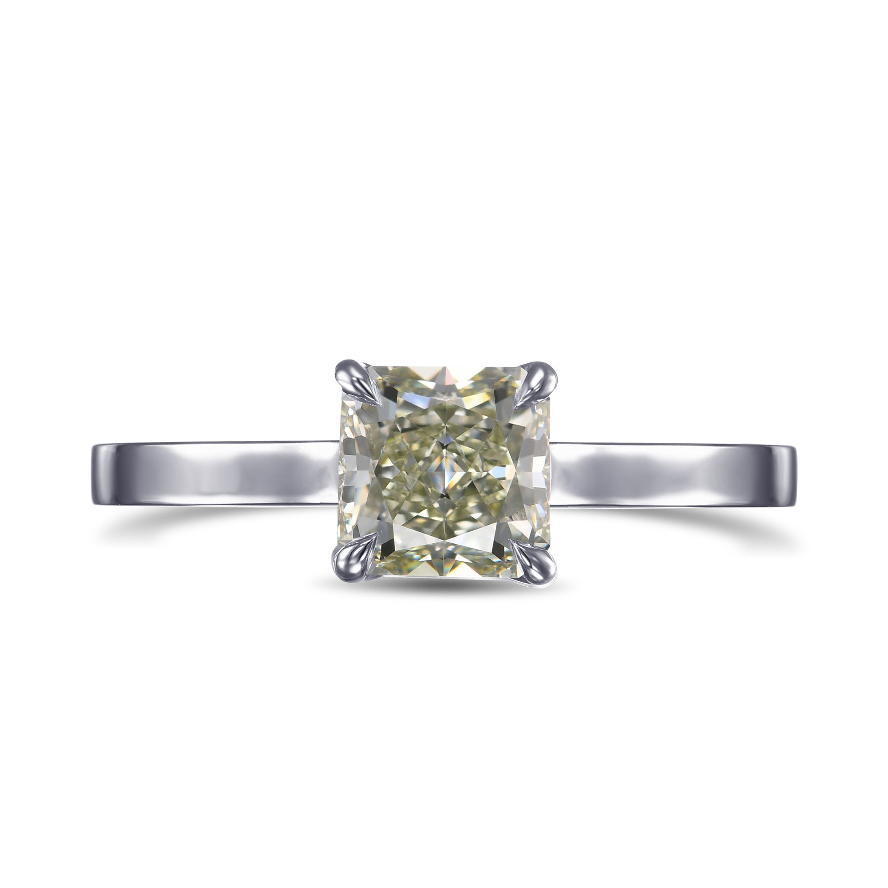 Chameleon Radiant Solitaire Diamond Ring